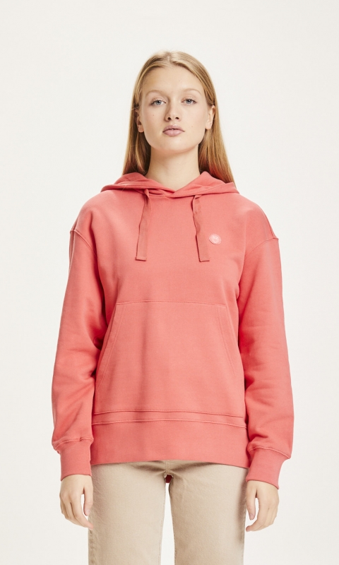 DAPHNE - basic Hoodie - spiced coral